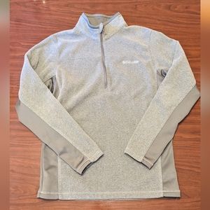 Men's Columbia Fleece Quarter Zip Sweater - Size Small